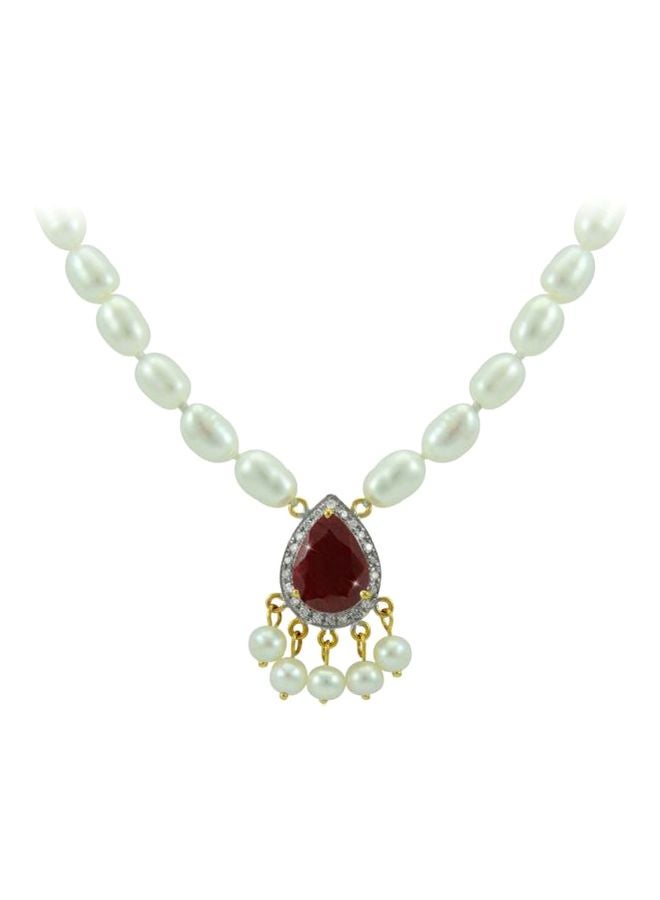 Vera Perla 18 Karat Gold Royal Indian Diamonds Necklace  - Image 1