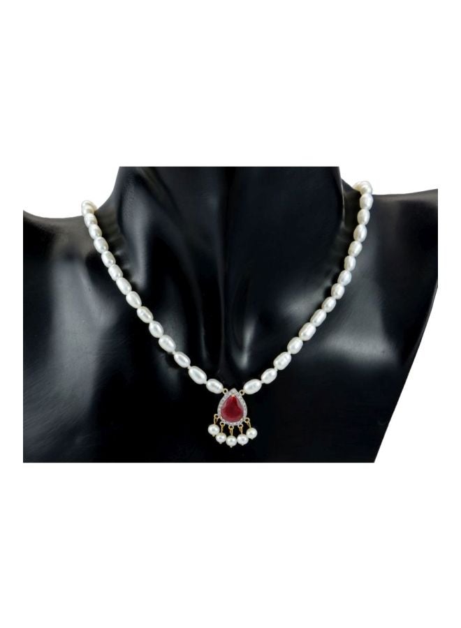 Vera Perla 18 Karat Gold Royal Indian Diamonds Necklace  - Image 2