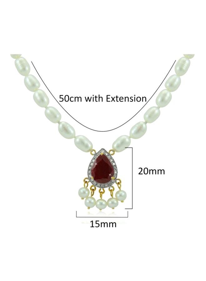 Vera Perla 18 Karat Gold Royal Indian Diamonds Necklace  - Image 3