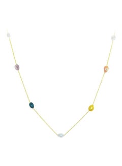 10 Karat Gold Pearls Opera Necklace