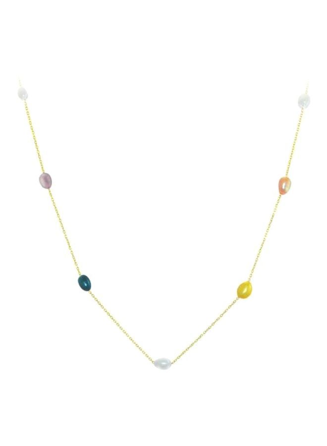 Vera Perla - 10 Karat Gold Pearls Opera Necklace - Image 1