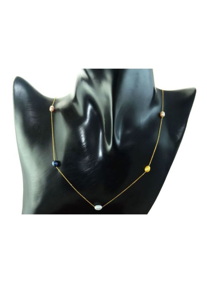 Vera Perla - 10 Karat Gold Pearls Opera Necklace - Image 1