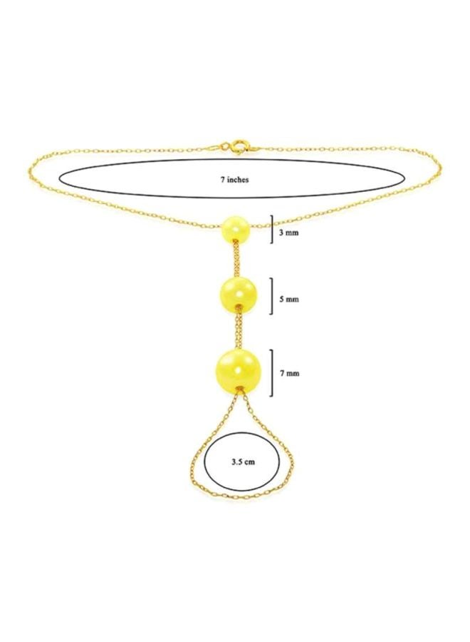 فيرا بيرلا سوار من الذهب مرصّع بحبيبات اللؤلؤ المدمجة عيار 10 قيراط - Image 2