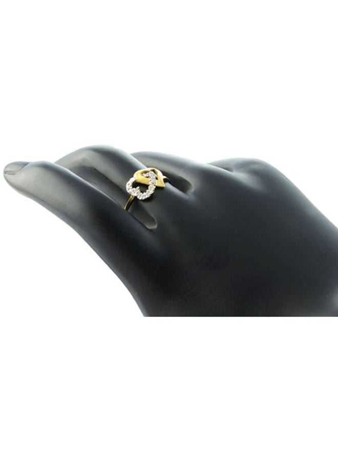 فيرا بيرلا خاتم من الذهب عيار 18 قيراط مرصع بالألماس بتصميم قلوب متشابكة - Image 3