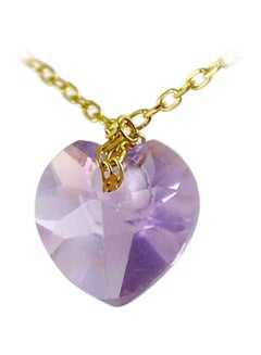10 Karat Gold Amethyst Pendant Necklace