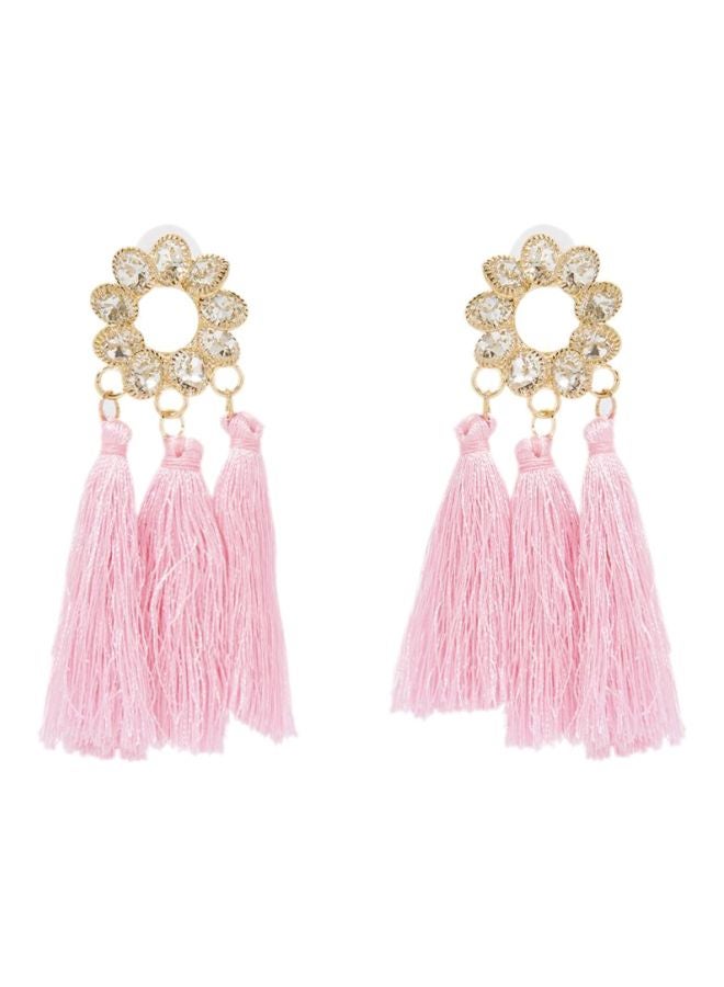 Flower Design Trio Tassel Earrings - v1598258084/N21588991A_1