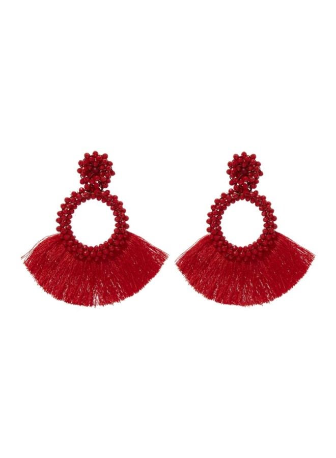 YUEJIN Tassle Designed Dangle Earrings - Image 1