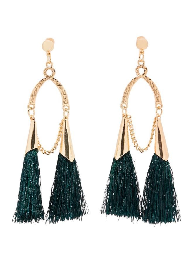 YUEJIN - Detailed Tassel Earrings - Image 1