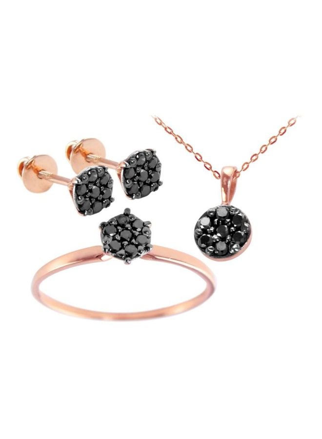 Vera Perla 3-Piece 18 Karat Jewellery Set  - Image 1