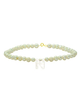 Pearls Strand Letter N Bracelet - v1598258165/N15079295A_1