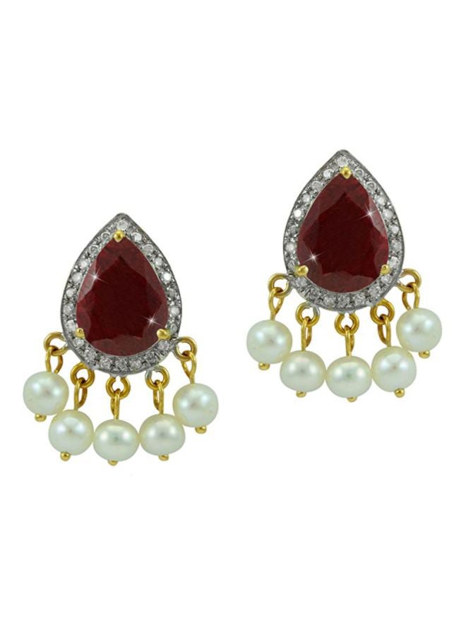 Vera Perla 18 Karat Gold And Diamonds Earrings - Image 1
