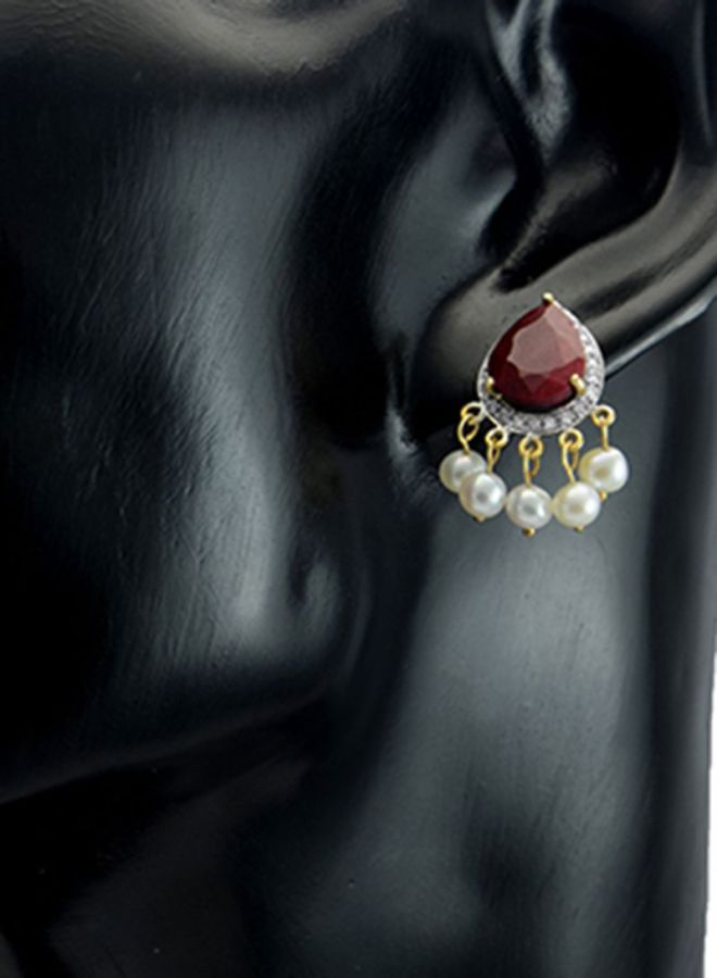 Vera Perla 18 Karat Gold And Diamonds Earrings - Image 3