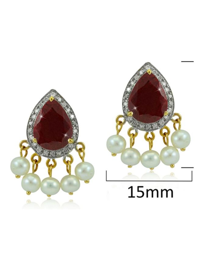 Vera Perla 18 Karat Gold And Diamonds Earrings - Image 2