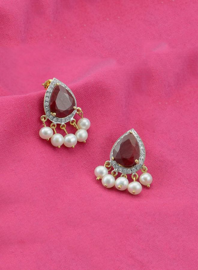 Vera Perla 18 Karat Gold And Diamonds Earrings - Image 4