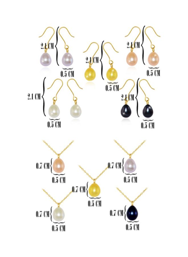 Vera Perla - Pair Of 5 10 Karat Gold Jewellery Set - Image 1