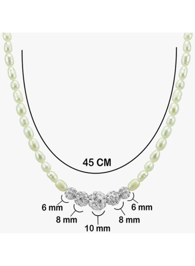 Vera Perla - 18K Gold Crystals And Pearls Necklace - Image 1