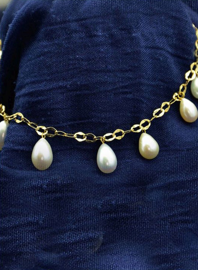 Vera Perla - 18K Gold Pearl Drops Jewelry Set - Image 1