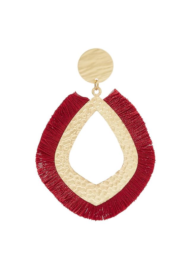 YUEJIN - Diamond Shape Dangle Earrings - Image 1