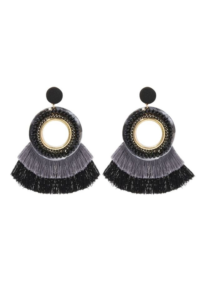YUEJIN Exquisite 2 Layer Tassel Earrings  - Image 1