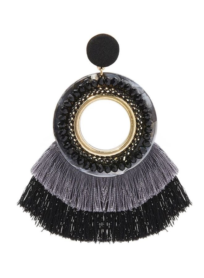 YUEJIN Exquisite 2 Layer Tassel Earrings  - Image 2