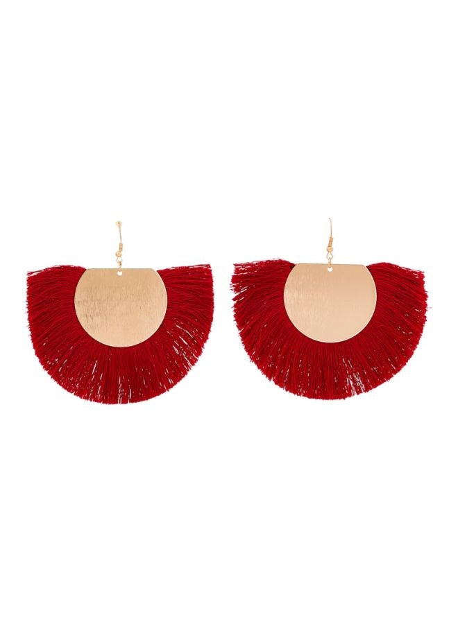 YUEJIN Plain Round Dangle Earrings - Image 1