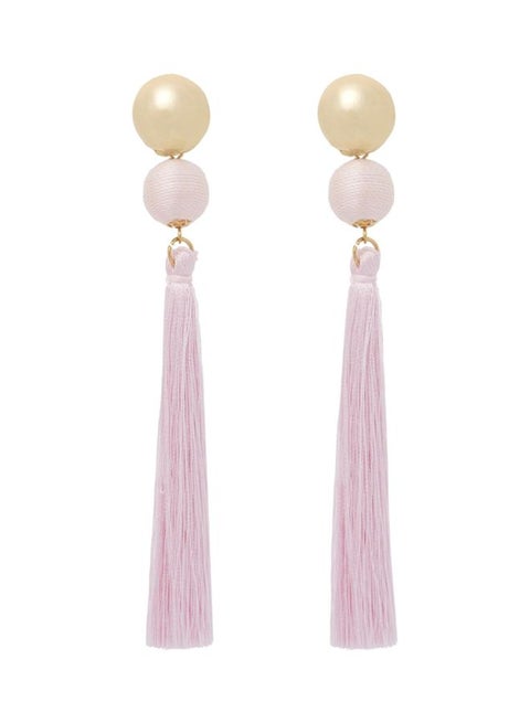 Thread Tassel Design Dangle Earrings