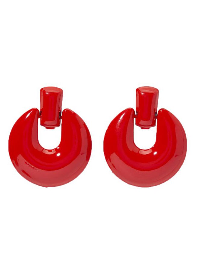 YUEJIN Exquisite Glossy Round Earrings - Image 1