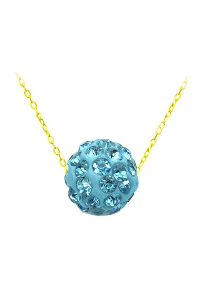 Vera Perla - 10 Karat Gold Crystal Pendant Necklace - Image 1