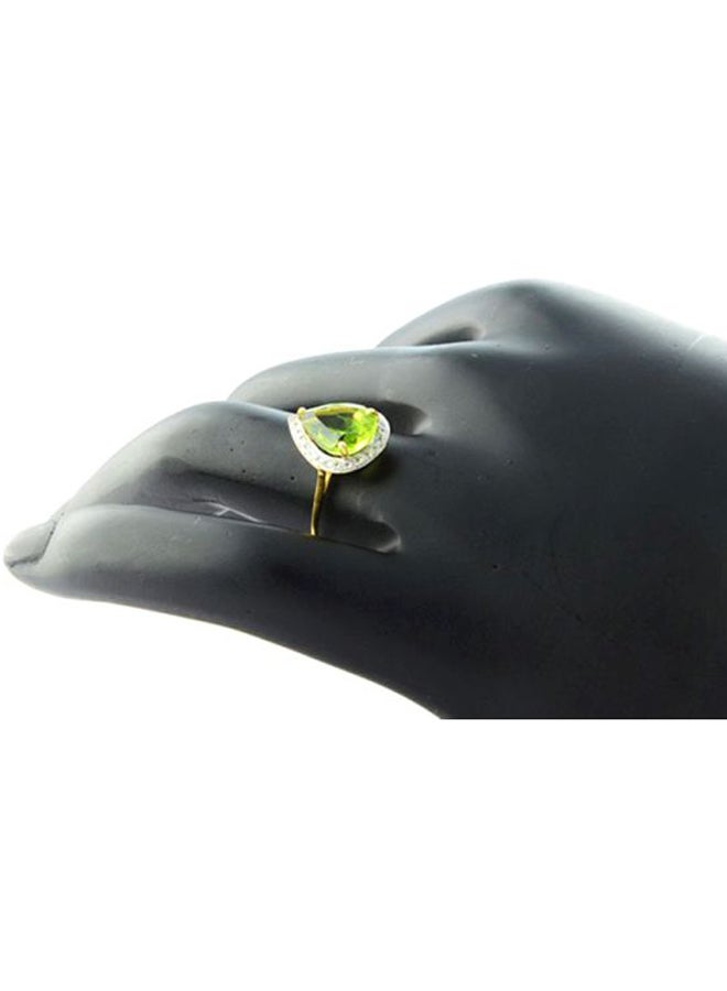 Vera Perla - 18 Karat Gold 0.12Ct Diamond Studded Ring - Image 1