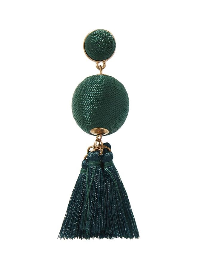 YUEJIN - Thread Tassel Earrings - Image 1