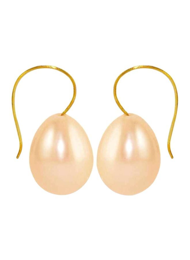 Vera Perla 18 Karat Gold Pearl Drop Earrings - Image 1
