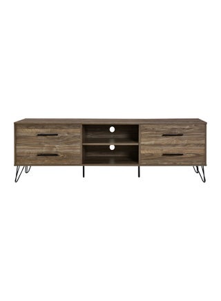 Miro Low 4-Drawer TV Unit for TVs up to 65 inches Brown 180x40x51.6cm - v1598258429/N26849465A_1