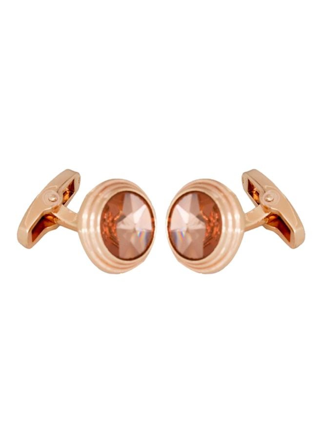 RS - Round Metal Cufflinks - Image 1