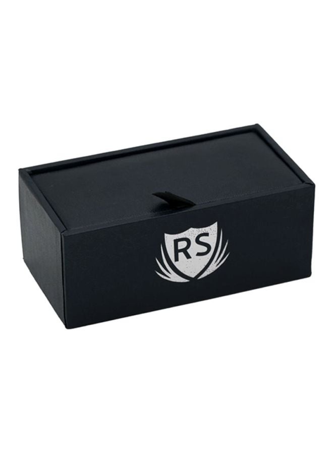 RS - Round Metal Cufflinks - Image 1