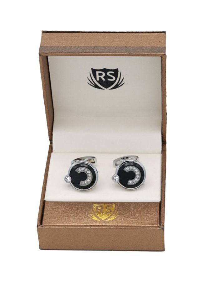RS Metal Round Cufflinks - Image 2