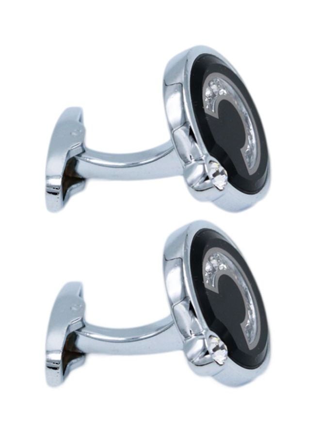 RS Metal Round Cufflinks - Image 1