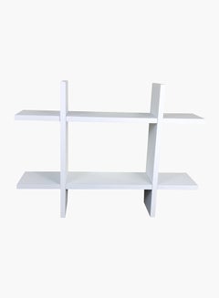 Home Box Hashtag Shaped Shelf White 45.5x4.5x10cm  - Image 2