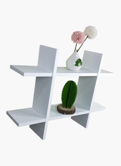 Home Box Hashtag Shaped Shelf White 45.5x4.5x10cm  - Image 5