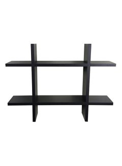 Home Box Hashtag Shaped Shelf Black 45.5x4.5x10cm  - Image 1