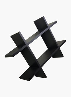 Home Box Hashtag Shaped Shelf Black 45.5x4.5x10cm  - Image 4