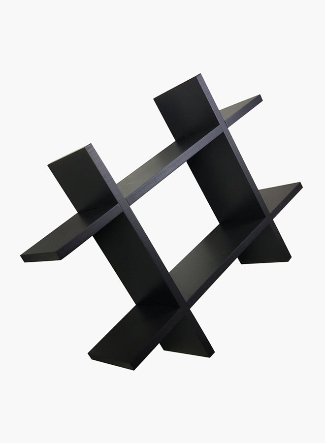 هوم بوكس رف على شكل رمز هاشتاغ أسود 45.5x4.5x10سم - Image 4