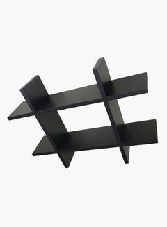 Home Box Hashtag Shaped Shelf Black 45.5x4.5x10cm  - Image 5