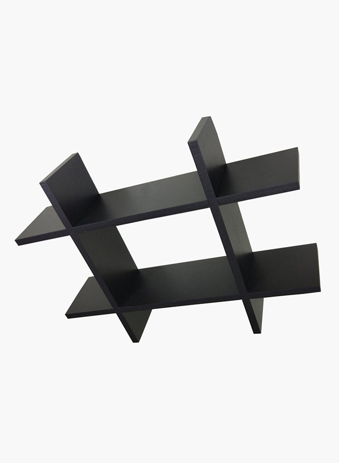 هوم بوكس رف على شكل رمز هاشتاغ أسود 45.5x4.5x10سم - Image 5