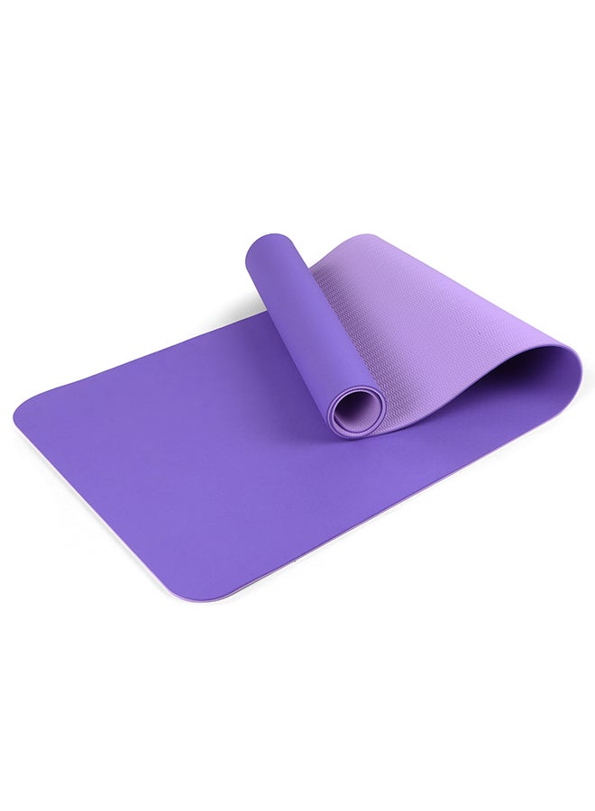 Portable Double Yoga Mat With Carrying Strap And Storage Bag 183x61x0.8cm - Image 1