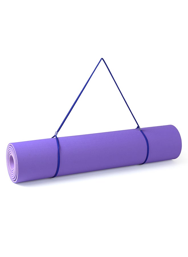 Portable Double Yoga Mat With Carrying Strap And Storage Bag 183x61x0.8cm - Image 3
