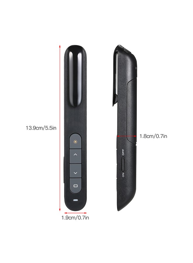 جهاز تحكم عن بعد PPT لاسلكي مع جهاز استقبال USB أسود - Image 2