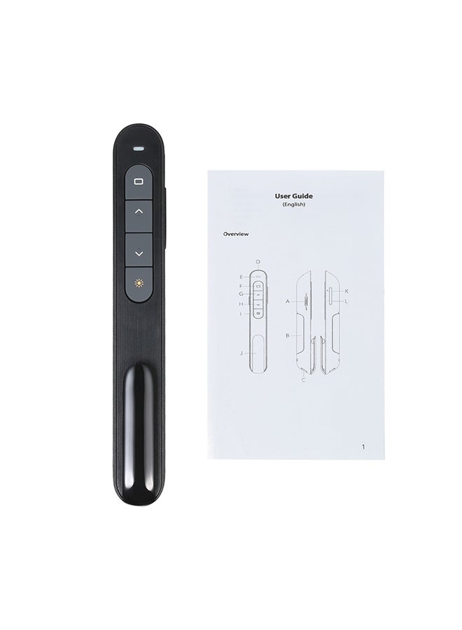 جهاز تحكم عن بعد PPT لاسلكي مع جهاز استقبال USB أسود - Image 3