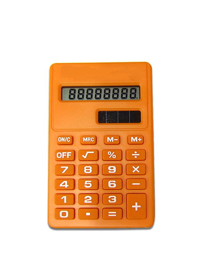 8 Digits Display Calculator Orange