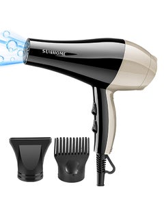 Sunhome 3-Piece Professional Hair Dryer Set ,1800W Black/Gold  - Image 1