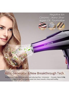 7-Piece Professional Hair Dryer Set 2300W Purple/Black - v1598260967/N19754153A_2